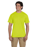 Gildan-G830-Adult 50/50 Pocket T-Shirt-SAFETY GREEN