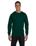 Gildan-G840-Adult 50/50 Long-Sleeve T-Shirt-FOREST GREEN