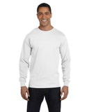 Gildan-G840-Adult 50/50 Long-Sleeve T-Shirt-WHITE