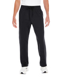 Gildan-G994-Adult Performance Tech Open-Bottom Sweatpants with Pockets-BLACK