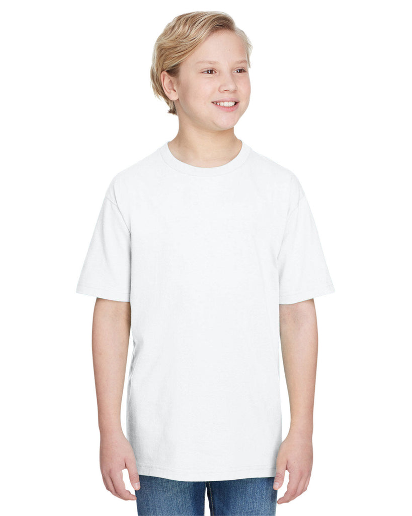Gildan-H000B-Youth Hammer T-Shirt-WHITE