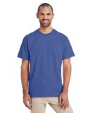 Gildan-H300-Hammer Adult T-Shirt with Pocket-FLO BLUE