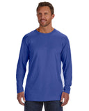 Hanes-498L-Adult Perfect-T Long-Sleeve T-Shirt-DEEP ROYAL