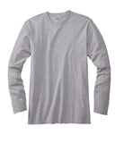 Hanes-498L-Adult Perfect-T Long-Sleeve T-Shirt-LIGHT STEEL