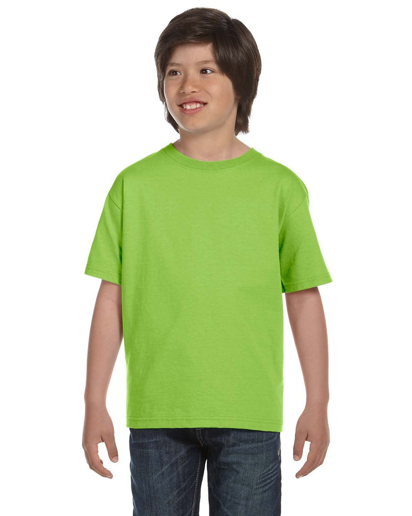 Hanes-5480-Youth Essential-T T-Shirt-LIME