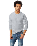 Hanes-5586-Adult Authentic-T Long-Sleeve T-Shirt-ASH