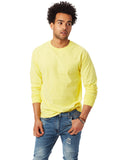 Hanes-5586-Adult Authentic-T Long-Sleeve T-Shirt-YELLOW