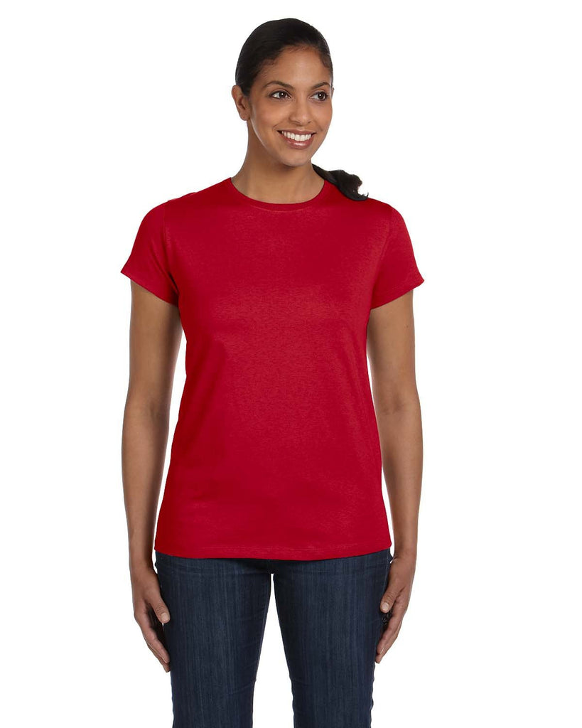 Hanes-5680-Ladies Essential-T T-Shirt-DEEP RED