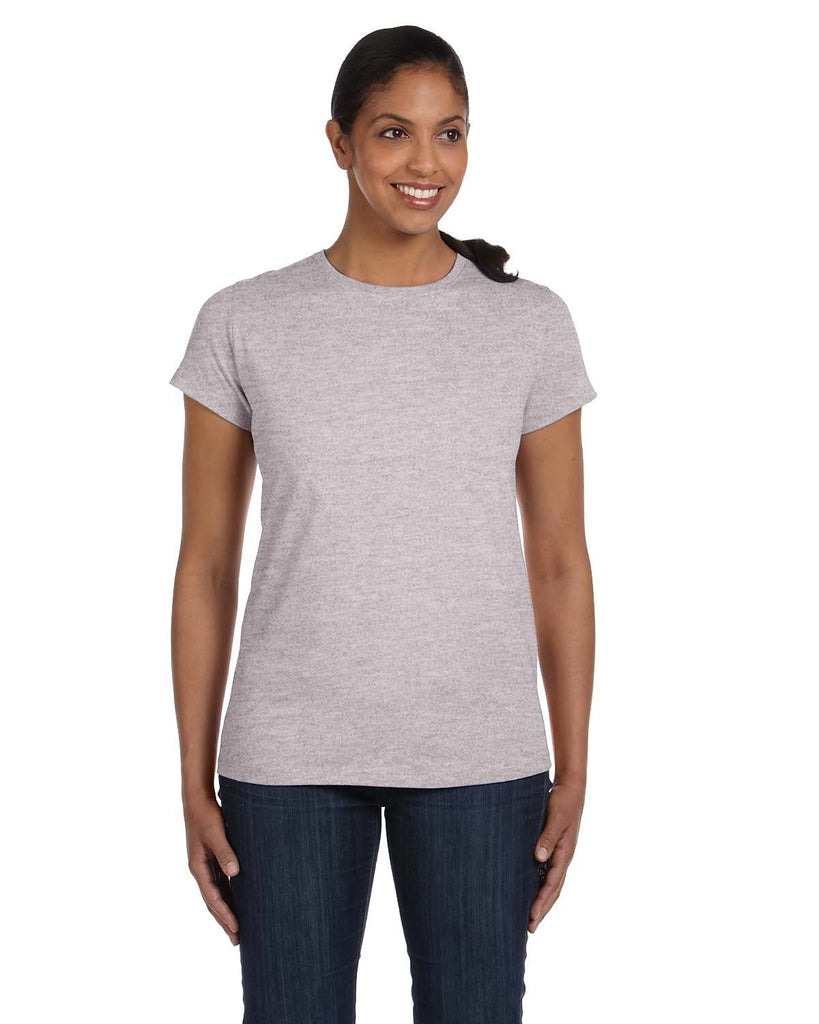 Hanes-5680-Ladies Essential-T T-Shirt-LIGHT STEEL
