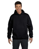 Hanes-F170-Adult 9.7 oz. Ultimate Cotton 90/10 Pullover Hooded Sweatshirt-BLACK