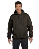 Hanes-F170-Adult 9.7 oz. Ultimate Cotton 90/10 Pullover Hooded Sweatshirt-DARK CHOCOLATE