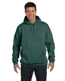 Hanes-F170-Adult 9.7 oz. Ultimate Cotton 90/10 Pullover Hooded Sweatshirt-DEEP FOREST