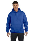 Hanes-F170-Adult 9.7 oz. Ultimate Cotton 90/10 Pullover Hooded Sweatshirt-DEEP ROYAL