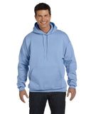 Hanes-F170-Adult 9.7 oz. Ultimate Cotton 90/10 Pullover Hooded Sweatshirt-LIGHT BLUE