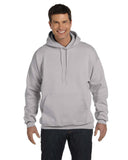 Hanes-F170-Adult 9.7 oz. Ultimate Cotton 90/10 Pullover Hooded Sweatshirt-LIGHT STEEL