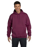 Hanes-F170-Adult 9.7 oz. Ultimate Cotton 90/10 Pullover Hooded Sweatshirt-MAROON