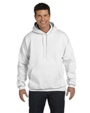 Hanes-F170-Adult 9.7 oz. Ultimate Cotton 90/10 Pullover Hooded Sweatshirt-WHITE