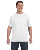 Hanes-H5590-Mens Authentic-T Pocket T-Shirt-WHITE