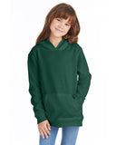 Hanes-P473-Youth 7.8 oz. EcoSmart 50/50 Pullover Hooded Sweatshirt-DEEP FOREST