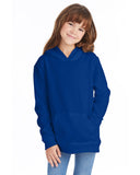 Hanes-P473-Youth 7.8 oz. EcoSmart 50/50 Pullover Hooded Sweatshirt-DEEP ROYAL