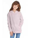 Hanes-P473-Youth 7.8 oz. EcoSmart 50/50 Pullover Hooded Sweatshirt-PALE PINK