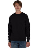 Hanes-RS160-Adult Perfect Sweats Crewneck Sweatshirt-BLACK