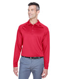 Harriton-M211L-Mens Advantage Snag Protection Plus Long-Sleeve Tactical Polo-RED
