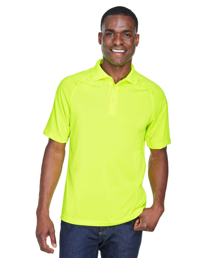 Harriton-M211-Adult Tactical Performance Polo-SAFETY YELLOW