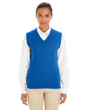 Harriton-M415W-Ladies Pilbloc V-Neck Sweater Vest-TRUE ROYAL