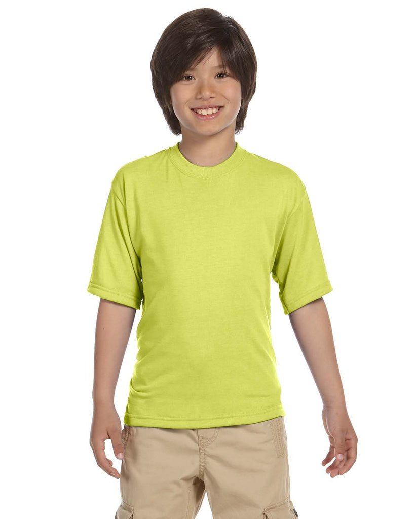 Jerzees-21B-Youth DRI-POWER SPORT T-Shirt-SAFETY GREEN