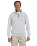 Jerzees-4528-Adult Super Sweats NuBlend Fleece Quarter-Zip Pullover-ASH