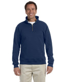 Jerzees-4528-Adult Super Sweats NuBlend Fleece Quarter-Zip Pullover-J NAVY