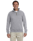 Jerzees-4528-Adult Super Sweats NuBlend Fleece Quarter-Zip Pullover-OXFORD