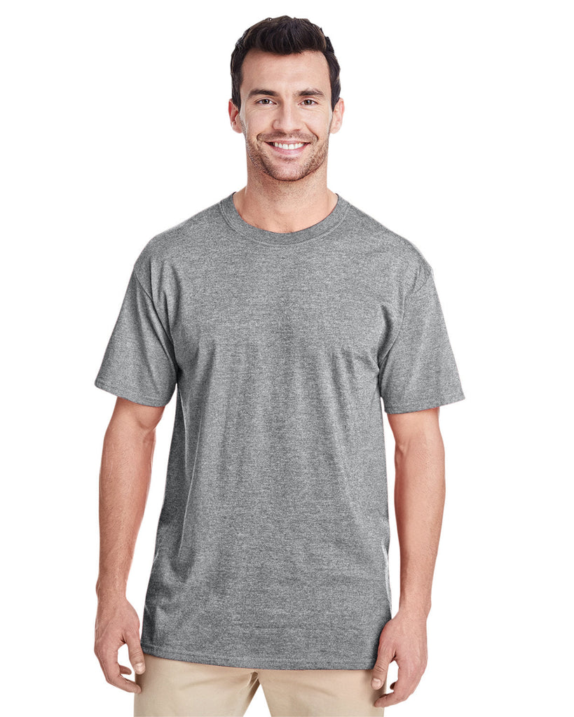 Jerzees-460R-Adult 4.6 oz. Premium Ringspun T-Shirt-ATHLETIC HEATHER