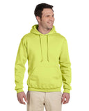 Jerzees-4997-Adult 9.5 oz Super Sweats NuBlend Fleece Pullover Hooded Sweatshirt-SAFETY GREEN