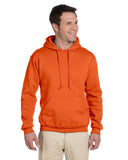 Jerzees-4997-Adult 9.5 oz Super Sweats NuBlend Fleece Pullover Hooded Sweatshirt-SAFETY ORANGE