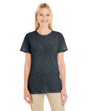 Jerzees-601WR-Ladies TRI-BLEND T-Shirt-BLACK HEATHER