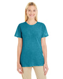 Jerzees-601WR-Ladies TRI-BLEND T-Shirt-MOSAIC BLUE HTHR