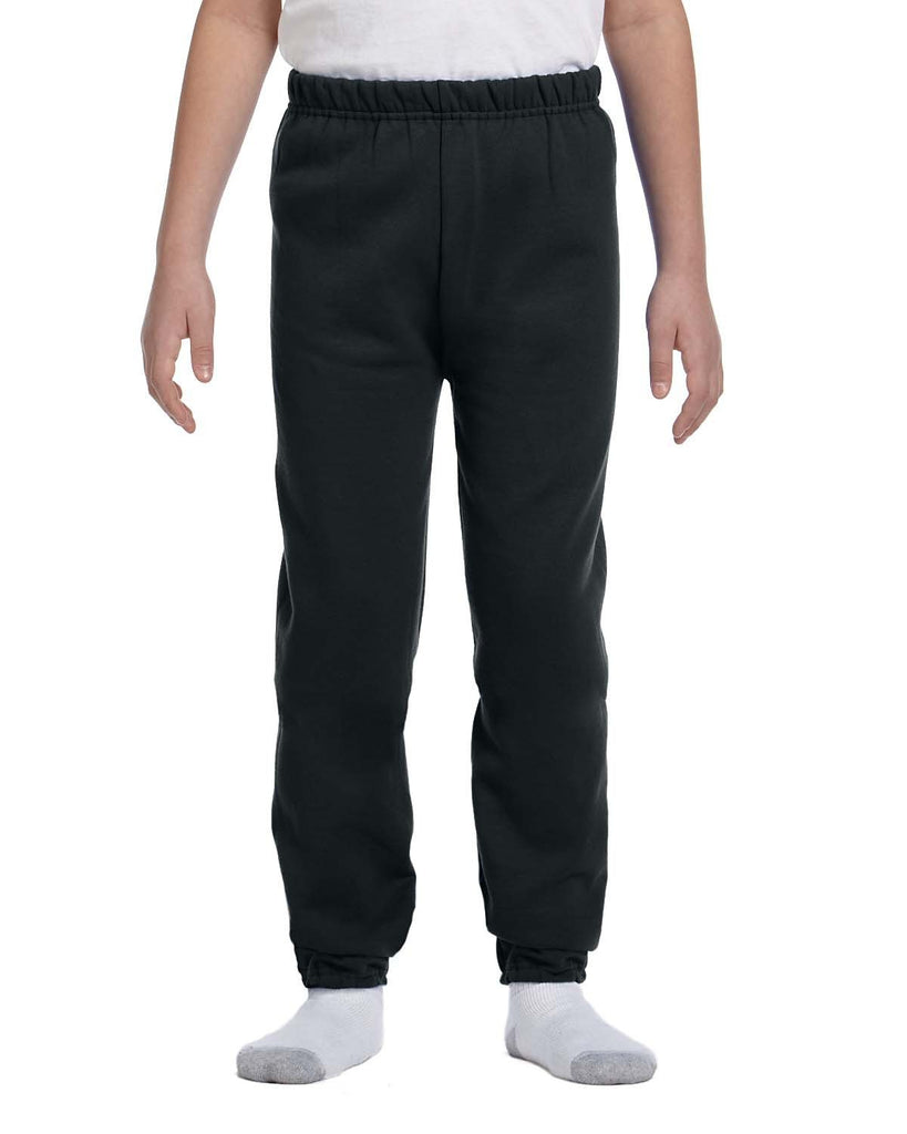 Jerzees-973B-Youth NuBlend Fleece Sweatpants-BLACK