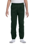 Jerzees-973B-Youth NuBlend Fleece Sweatpants-FOREST GREEN