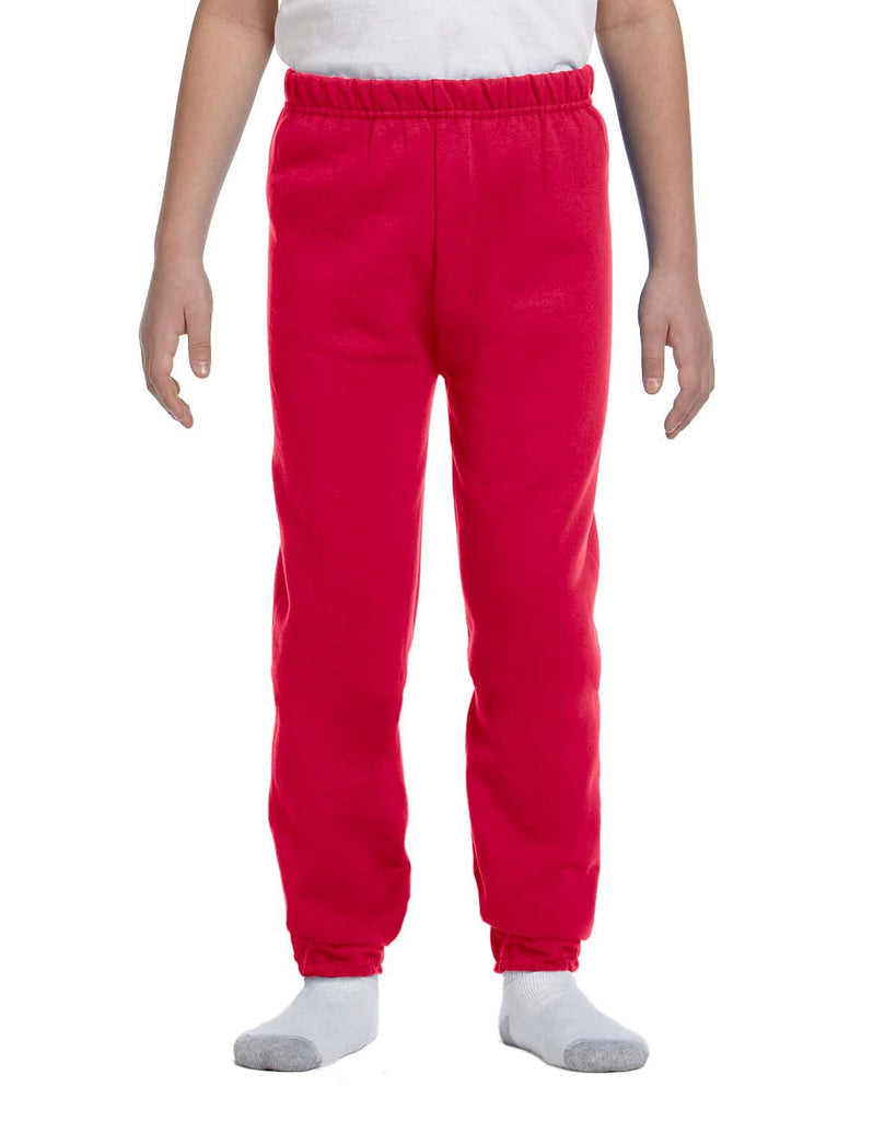 Jerzees-973B-Youth NuBlend Fleece Sweatpants-TRUE RED