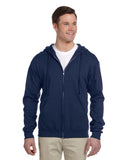 Jerzees-993-Adult 8 oz. NuBlend Fleece Full-Zip Hooded Sweatshirt-J NAVY