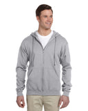 Jerzees-993-Adult 8 oz. NuBlend Fleece Full-Zip Hooded Sweatshirt-OXFORD