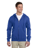 Jerzees-993-Adult 8 oz. NuBlend Fleece Full-Zip Hooded Sweatshirt-ROYAL