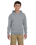 Jerzees-996Y-Youth 8 oz. NuBlend Fleece Pullover Hooded Sweatshirt-ATHLETIC HEATHER