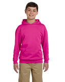 Jerzees-996Y-Youth 8 oz. NuBlend Fleece Pullover Hooded Sweatshirt-CYBER PINK