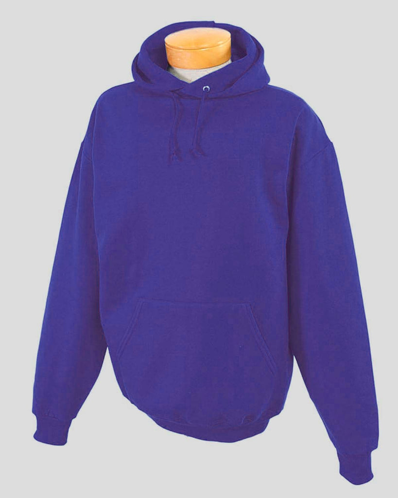 Jerzees-996Y-Youth 8 oz. NuBlend Fleece Pullover Hooded Sweatshirt-DEEP PURPLE