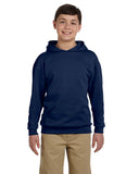 Jerzees-996Y-Youth 8 oz. NuBlend Fleece Pullover Hooded Sweatshirt-J NAVY