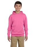 Jerzees-996Y-Youth 8 oz. NuBlend Fleece Pullover Hooded Sweatshirt-NEON PINK