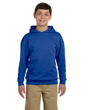 Jerzees-996Y-Youth 8 oz. NuBlend Fleece Pullover Hooded Sweatshirt-ROYAL